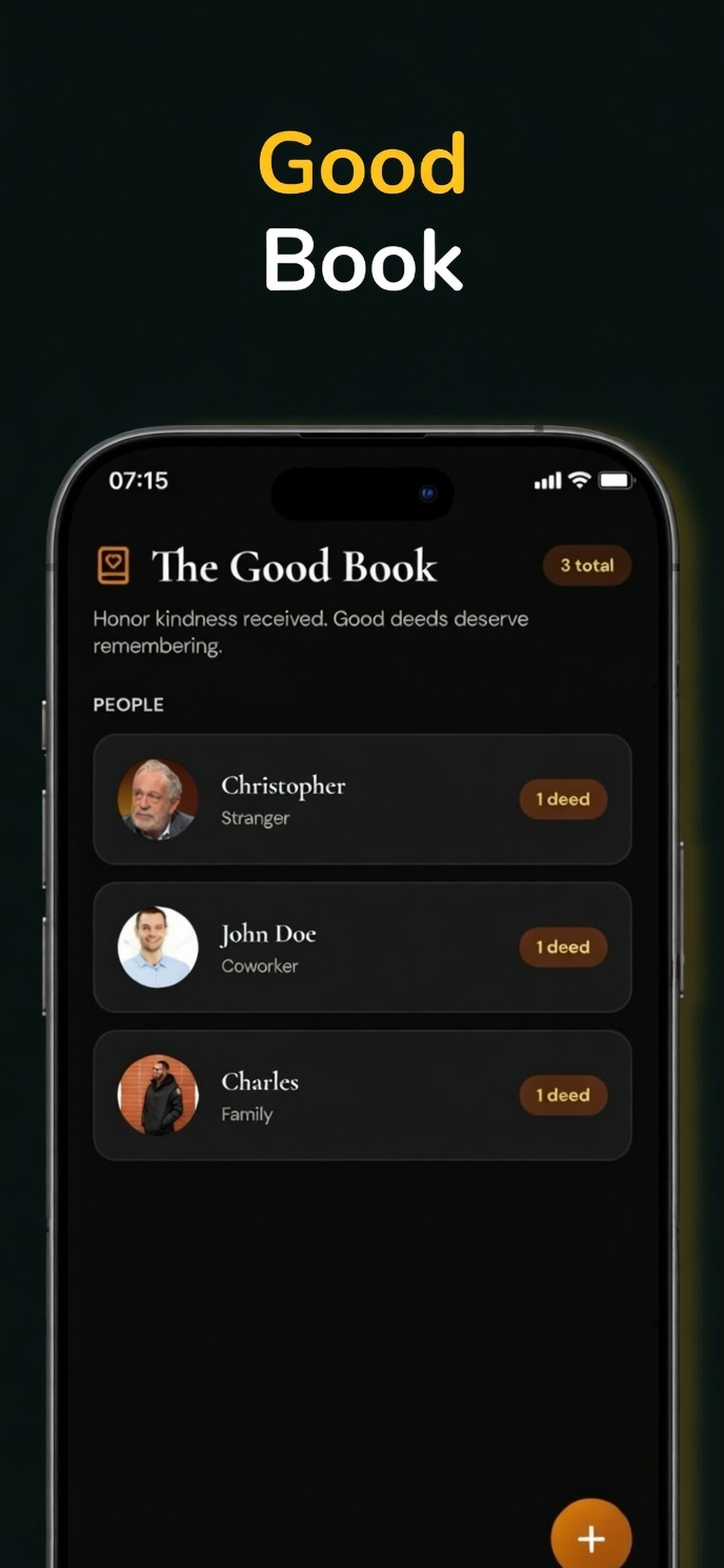 Grudge App good book screen